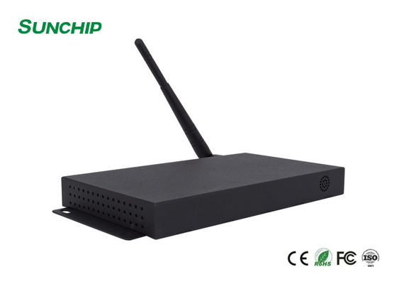 Black Metal 4K 60FPS EDP LVDS HD Ethernet Android Linux Media Player Box