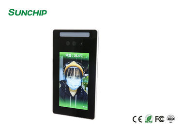 LCD Digital Signage Display Pengenalan Wajah Infrared Thermometer Untuk Pintu Masuk