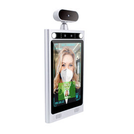 8 Inch LCD Display Android 5.1 Pengenalan Wajah Infrared Thermometer
