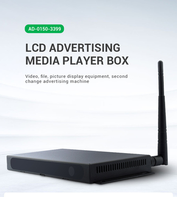 Iklan LCD HD Media Player Box Bahan Logam Sistem Operasi Android 7.1