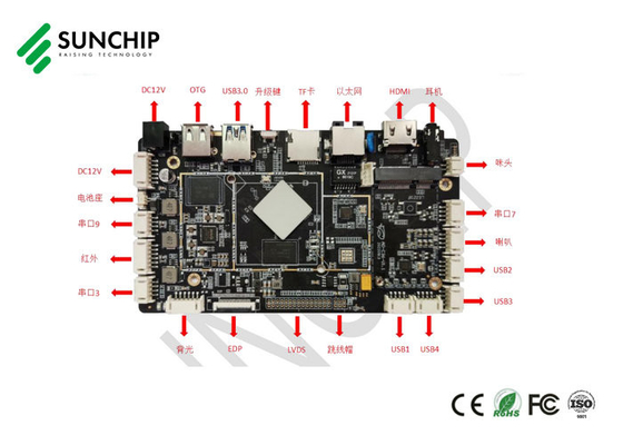 RK3566 Android 11 Tertanam Papan 4K Display untuk Lcd Layar Sentuh Industri Papan Utama Papan PCBA untuk Digital Signage