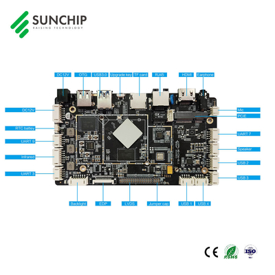 Layar Sentuh Interaktif Rockchip Motherboard RK3566 Quad Core LVDS HD-MI 4K Arm Android Motherboard